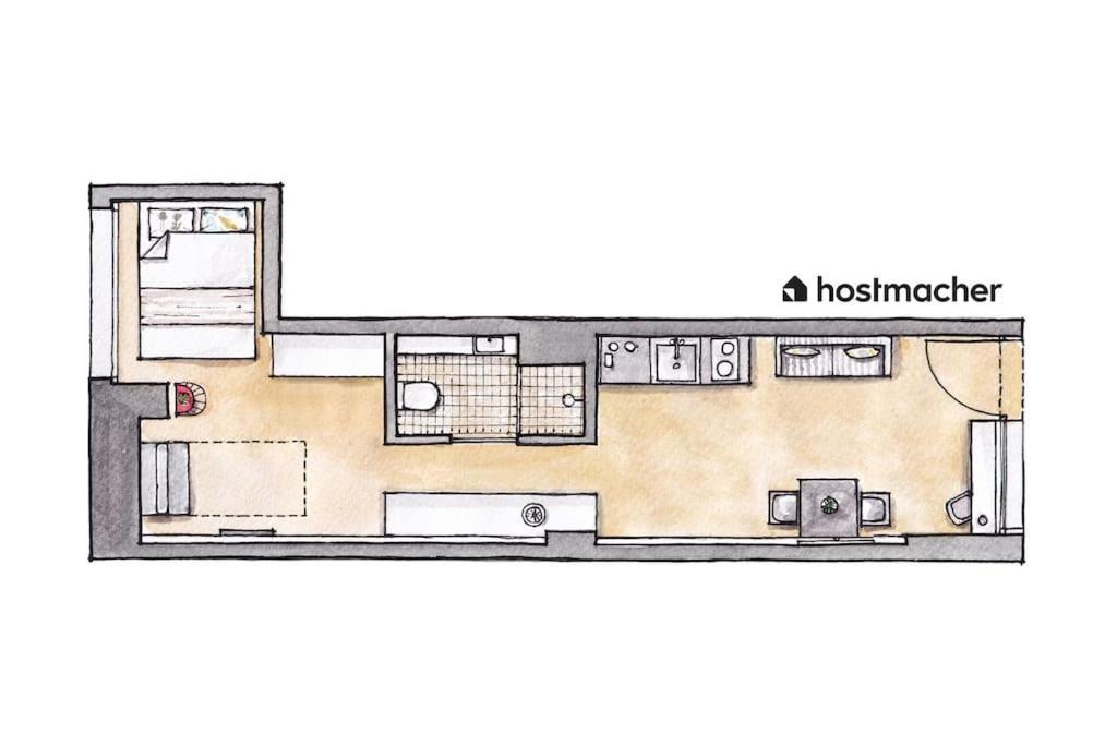 וינה Cozy Studio 5Min To Center By Hm מראה חיצוני תמונה